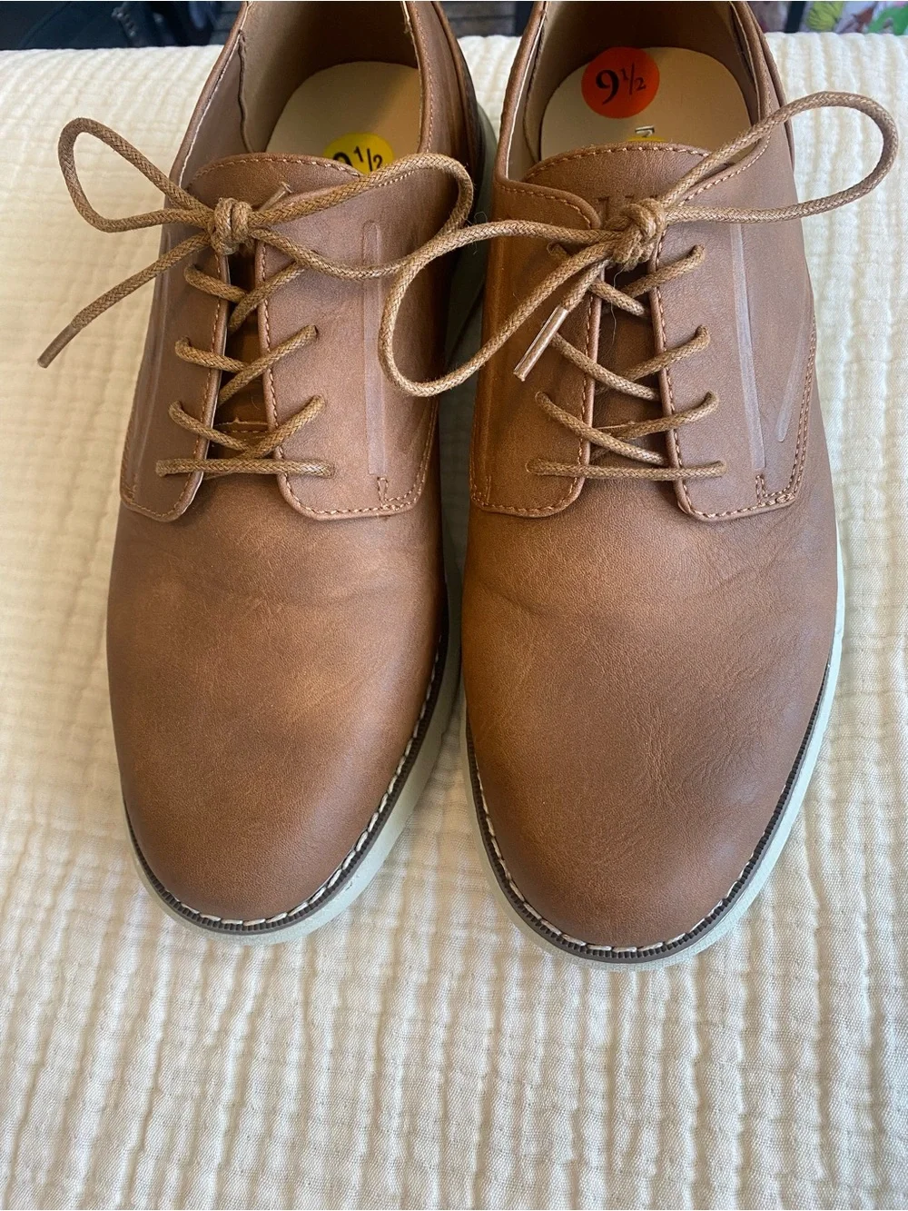 Nautica Men’s Brown Lace Up Oxford Shoes Size 9.5 NWOT